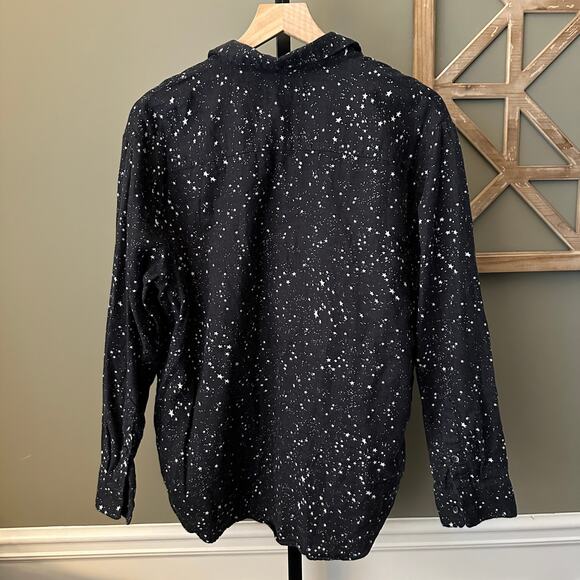 Madewell Oversized Ex-Boyfriend Shirt in Star Print Large - Picture 5 of 5